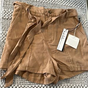 Nicole Miller - Tan Tie Shorts
